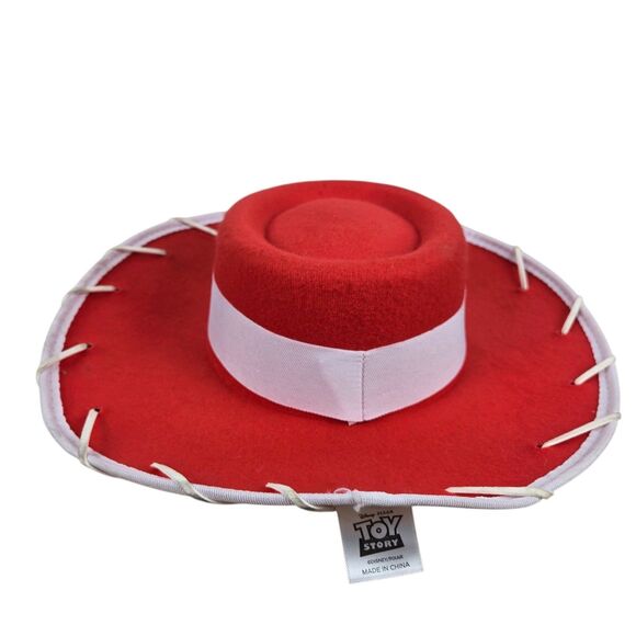 Disney Toy Story Jesse Cowgirl Hat Costume Youth Felt Ribbon Faux Leather 14" - Picture 5 of 10
